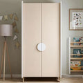 White & Beige Kids Wardrobe – 100 cm
