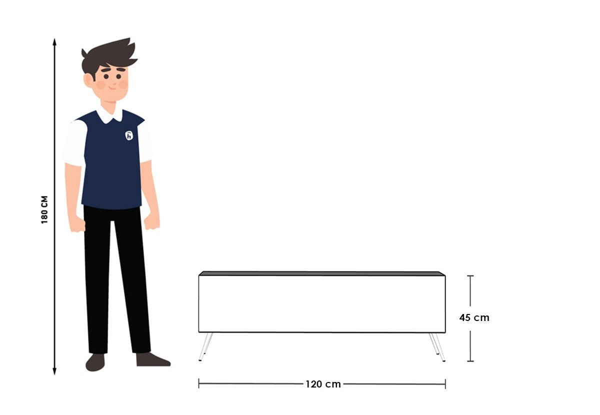 Laviera TV Unit — 120 × 30 × 45 cm