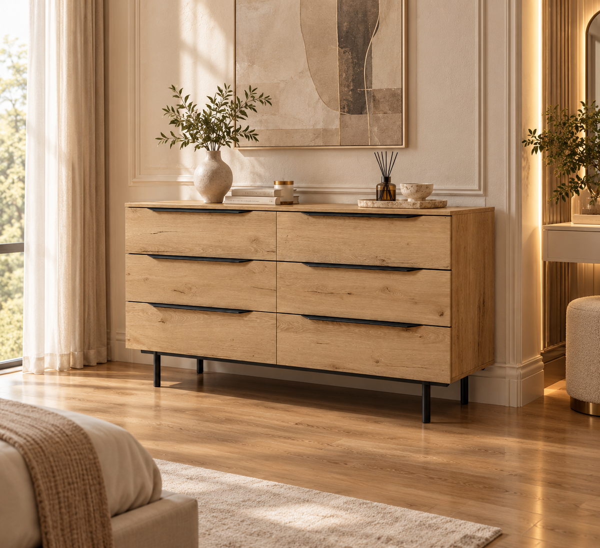 Lavia – Luxury 6-Drawer Unit – 140 cm