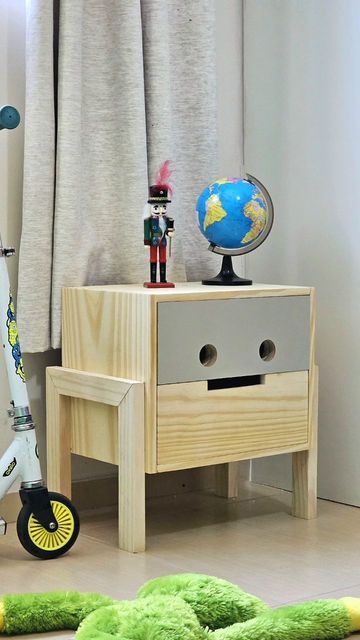 Kids’ Wooden Nightstand