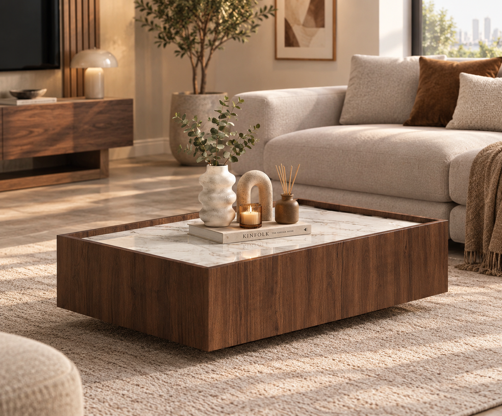 A simple and elegant design that gives the table a modern look.