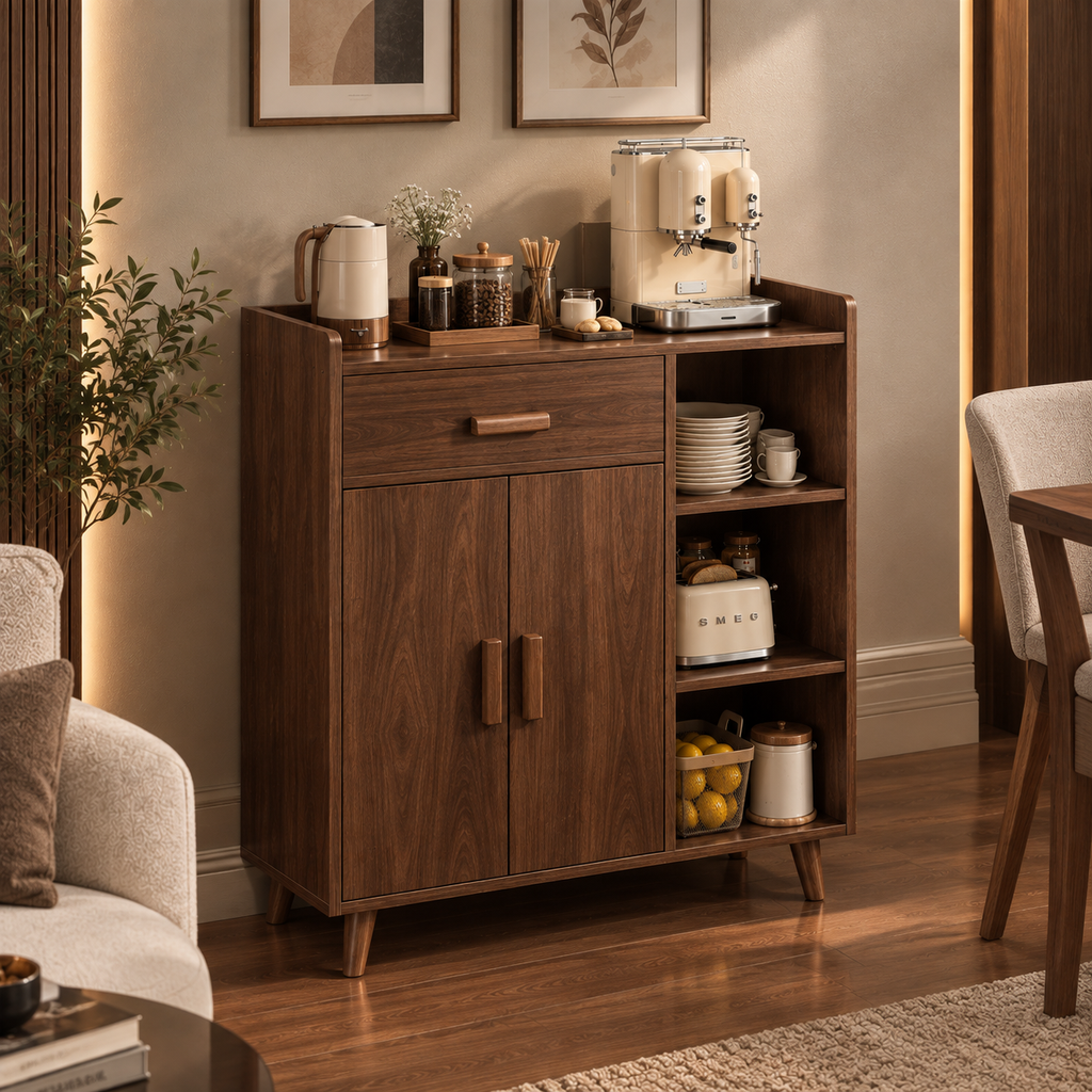 Ultra-Modern Corner Coffee Table – 80 × 100 × 35 cm
