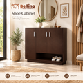 Modern 4-Door Shoe Cabinet – 100 × 100 × 40 cm