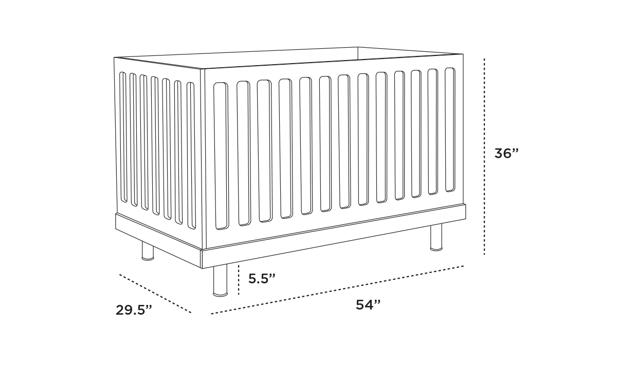 Classic Kids Bed – Adjustable Heights 120 CM