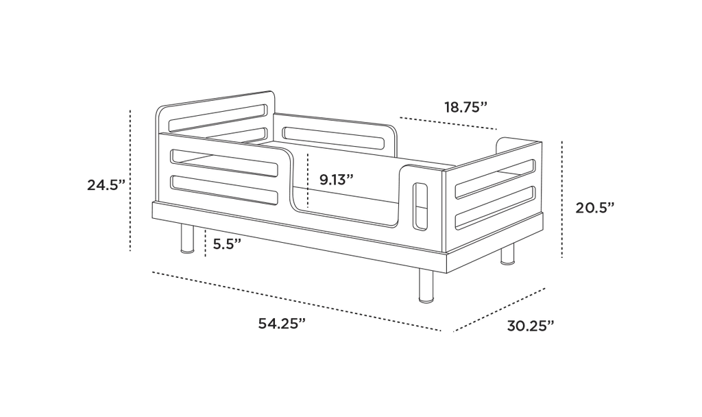 Classic Toddler Bed 140 CM