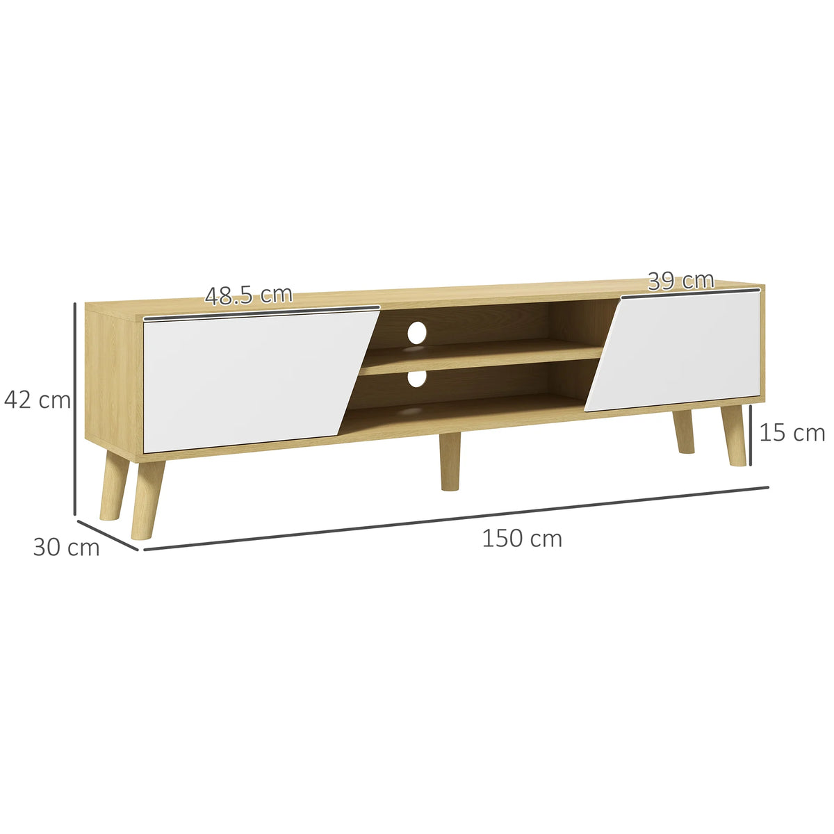 Scandinavian TV Unit – 150 cm