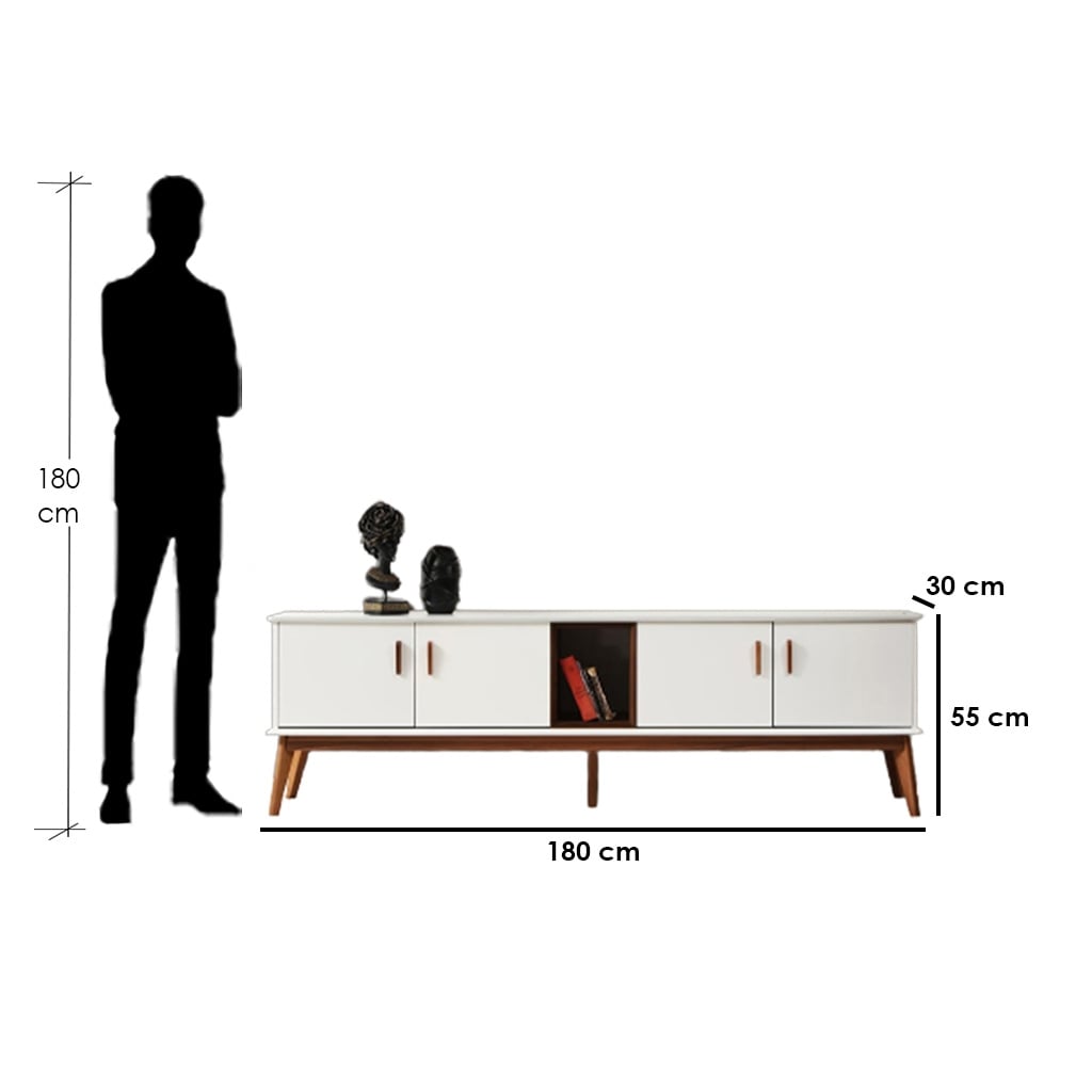 Elivia TV Console — 180 × 30 × 55 cm