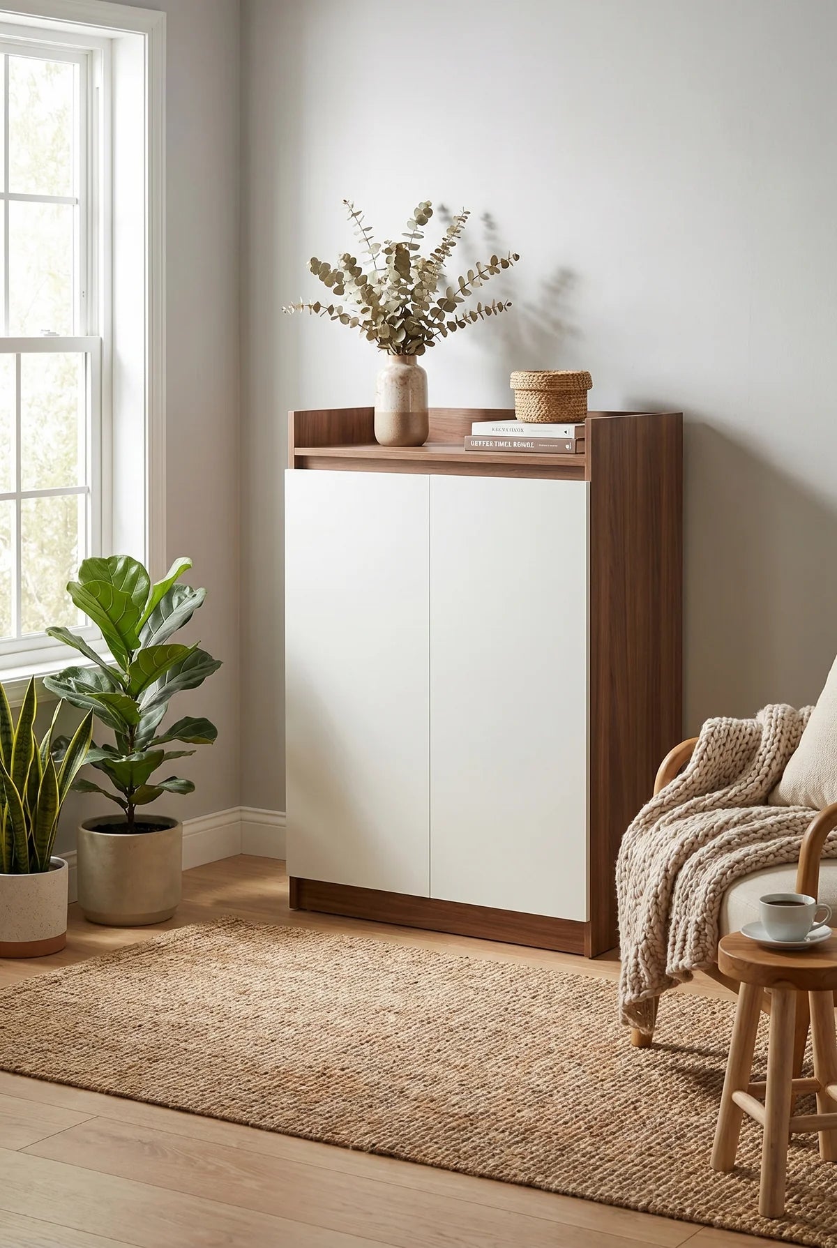Modern Shoe Cabinet - 110 × 80 × 40 cm