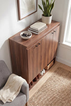 Roma Wooden Shoe Cabinet – 120 × 110 × 40 cm