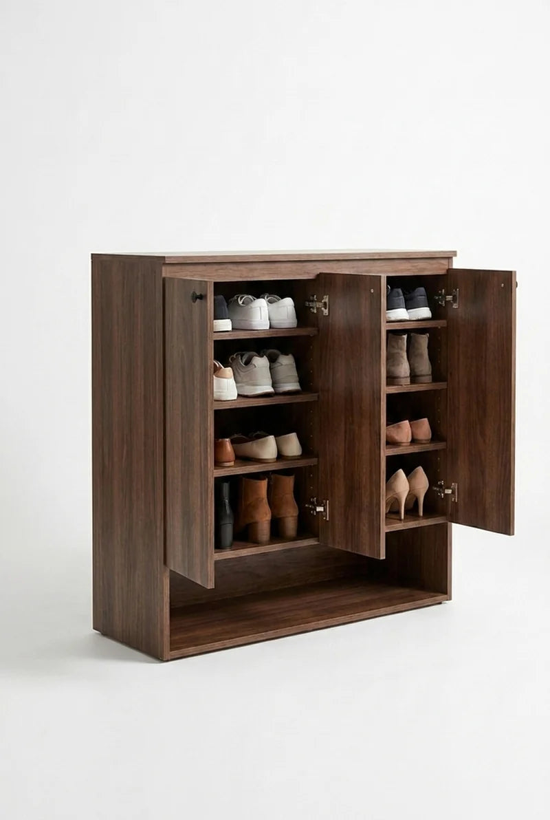 Roma Wooden Shoe Cabinet – 120 × 110 × 40 cm