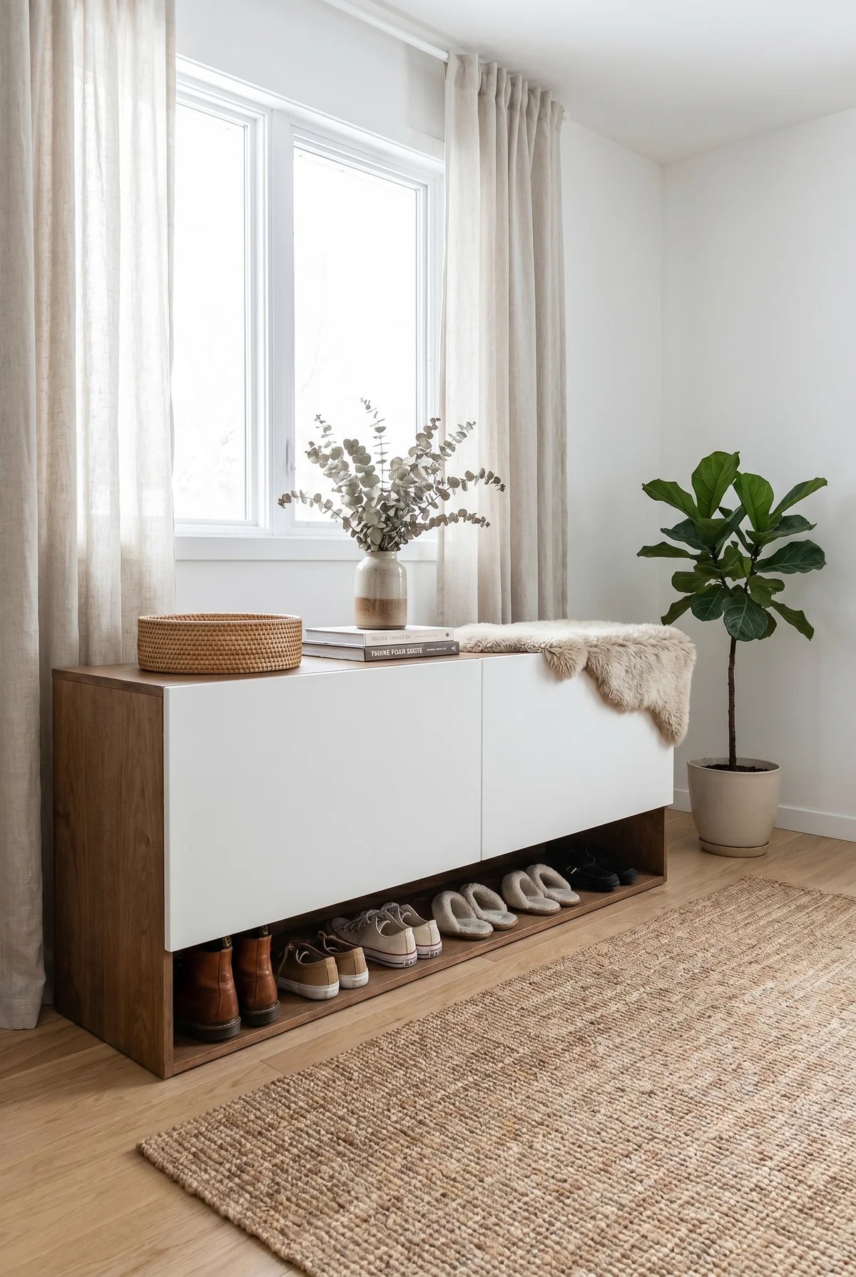 Modern Shoe Cabinet neva - 50 × 120 × 40 cm