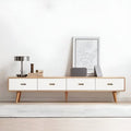 White & Beige MDF TV Unit – 180 cm
