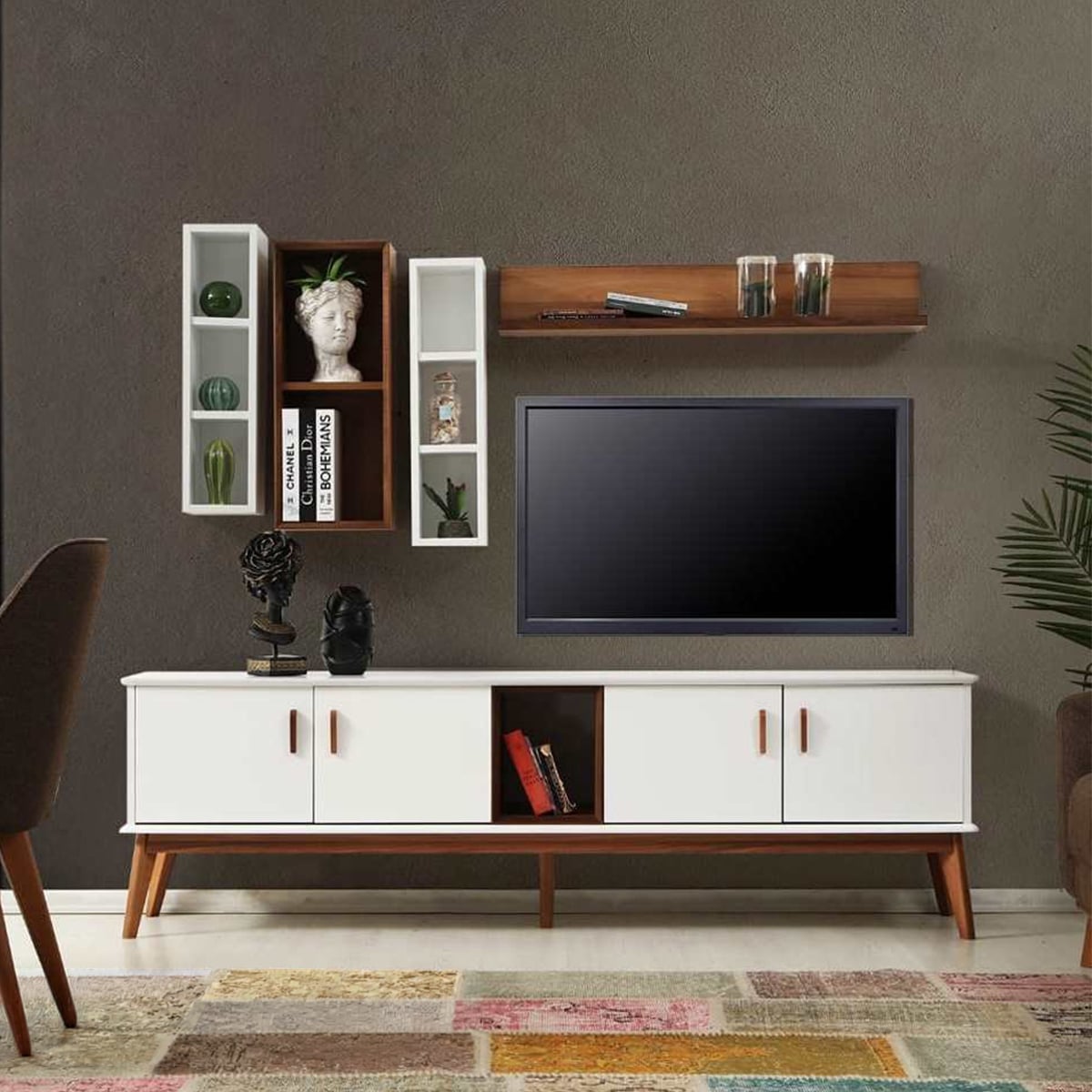 Elivia TV Console — 180 × 30 × 55 cm