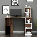 White & Wood Desk – 120 × 50 × 120 cm
