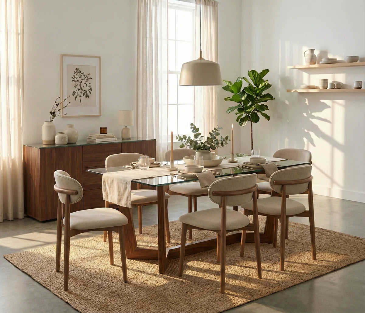 Ledia Dining Room Set 6